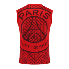 PSG Vest Short Sleeve Training Kit 2025/2026 New Season Football Jersey Sports Shirt