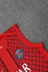 PSG Vest Short Sleeve Training Kit 2025/2026 New Season Football Jersey Sports Shirt
