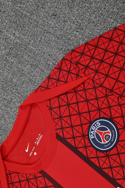 PSG Short Sleeve Training Kit 2025/2026 New Season Football Jersey Sports Shirt