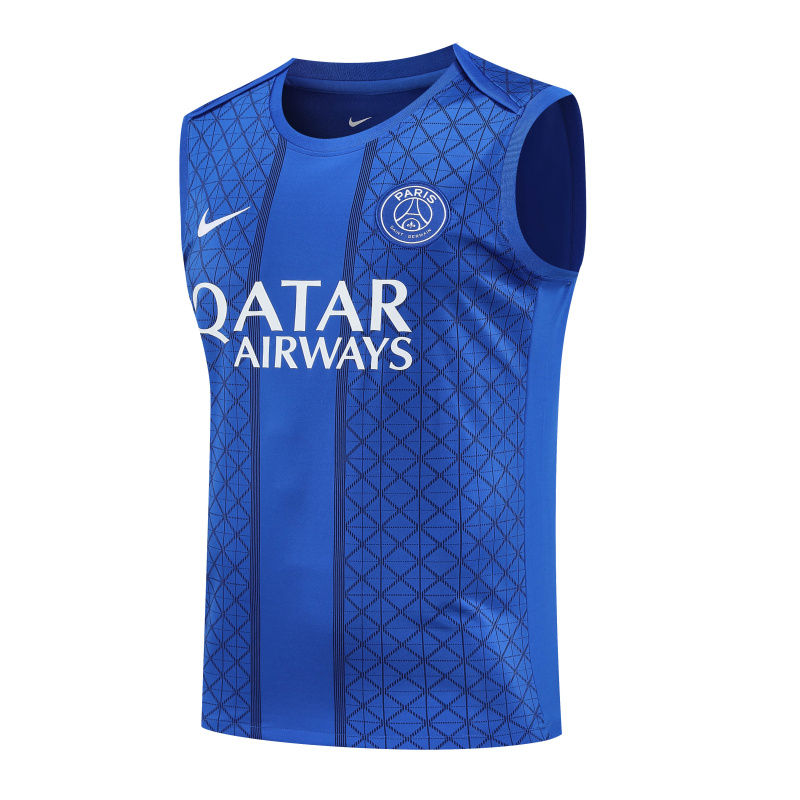 PSG Vest Short Sleeve Training Kit 2025/2026 New Season Football Jersey Sports Shirt