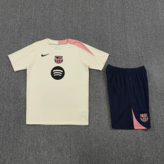Barcelona Short Sleeve Training Kit 2025/2026 New Season Football Jersey Sports Shirt