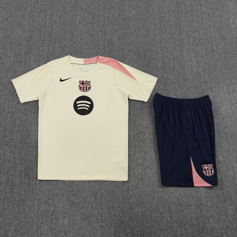 Barcelona Short Sleeve Training Kit 2025/2026 New Season Football Jersey Sports Shirt