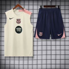 Barcelona Vest Short Sleeve Training Kit 2025/2026 New Season Football Jersey Sports Shirt