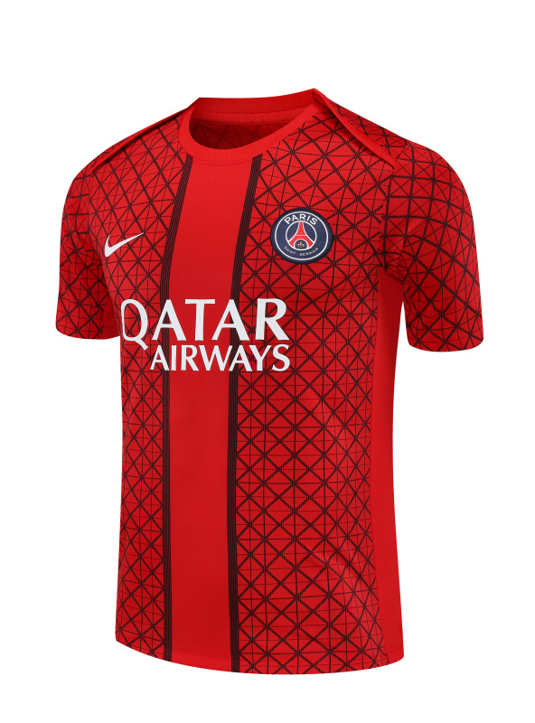 PSG Short Sleeve Training Kit 2025/2026 New Season Football Jersey Sports Shirt