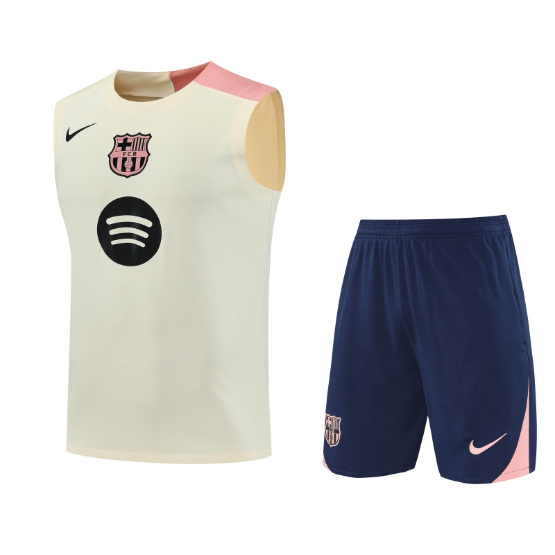 Barcelona Vest Short Sleeve Training Kit 2025/2026 New Season Football Jersey Sports Shirt