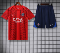 PSG Short Sleeve Training Kit 2025/2026 New Season Football Jersey Sports Shirt