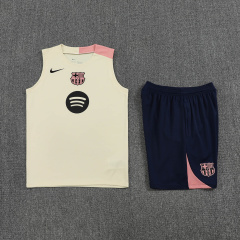 Barcelona Vest Short Sleeve Training Kit 2025/2026 New Season Football Jersey Sports Shirt