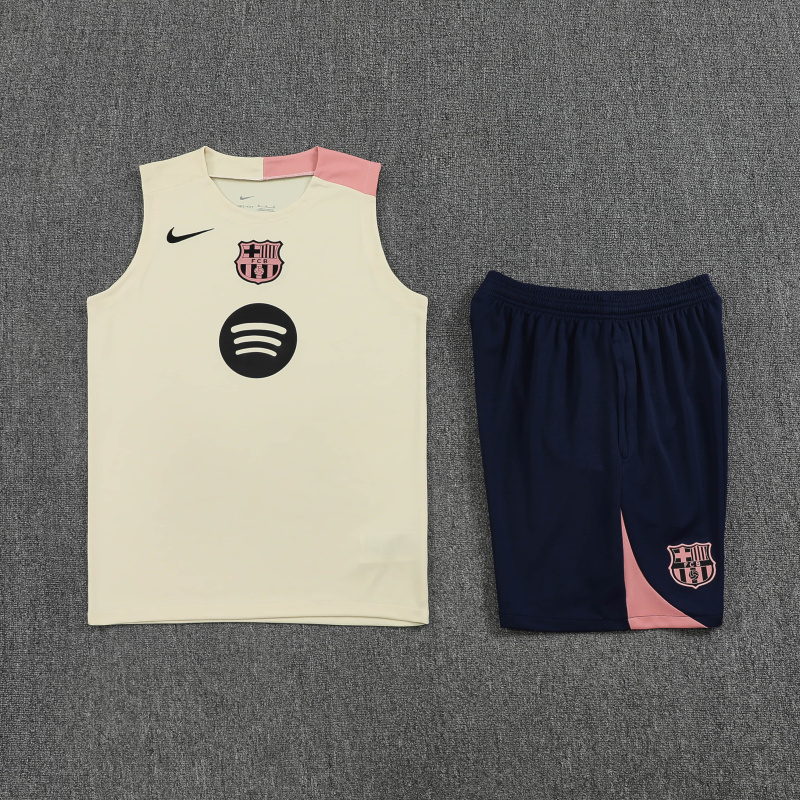 Barcelona Vest Short Sleeve Training Kit 2025/2026 New Season Football Jersey Sports Shirt