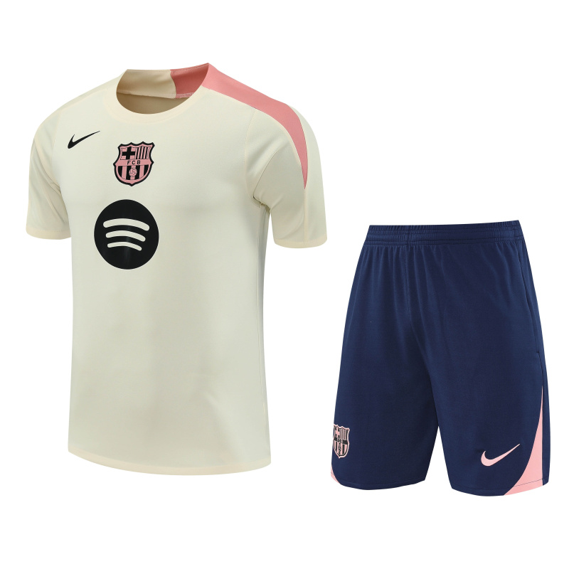 Barcelona Short Sleeve Training Kit 2025/2026 New Season Football Jersey Sports Shirt