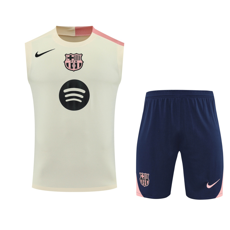 Barcelona Vest Short Sleeve Training Kit 2025/2026 New Season Football Jersey Sports Shirt