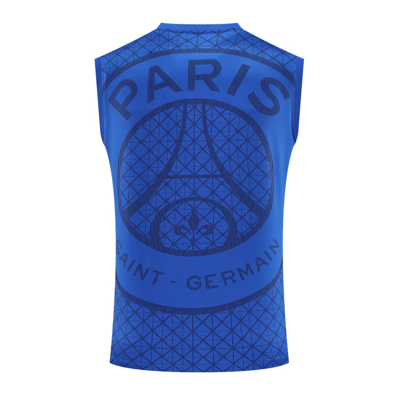 PSG Vest Short Sleeve Training Kit 2025/2026 New Season Football Jersey Sports Shirt