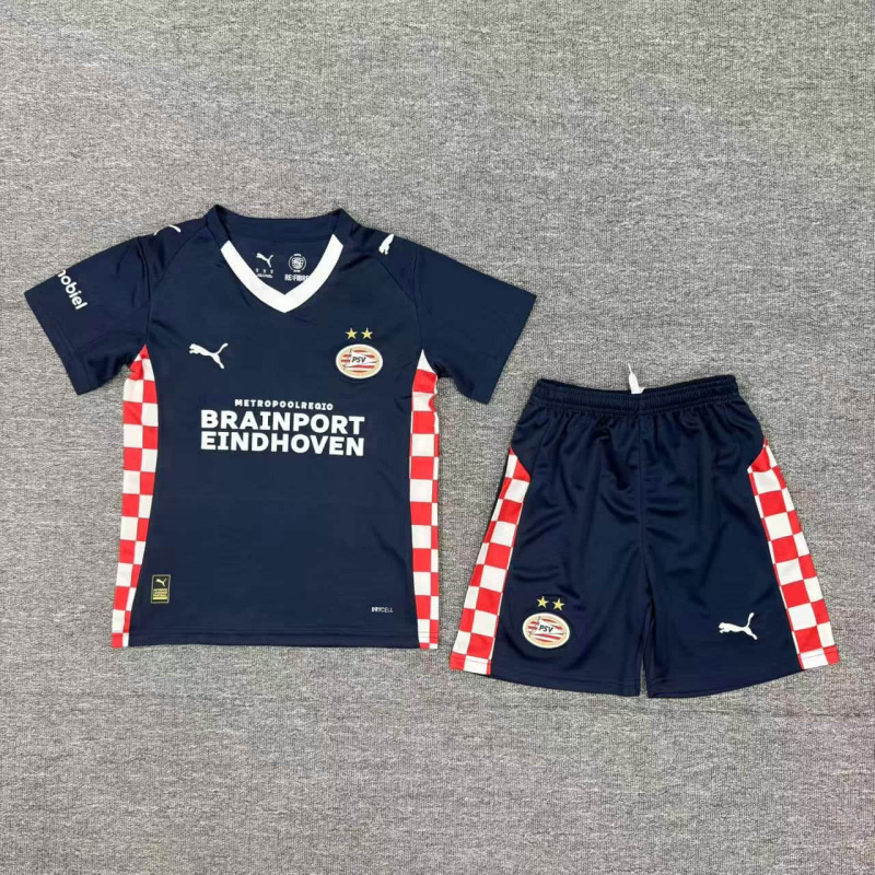 kids PSV Eindhoven Away 2025/2026 New Season Football Jersey Sports Shirt