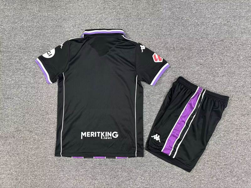 kids Real Valladolid Away 2025/2026 New Season Football Jersey Sports Shirt