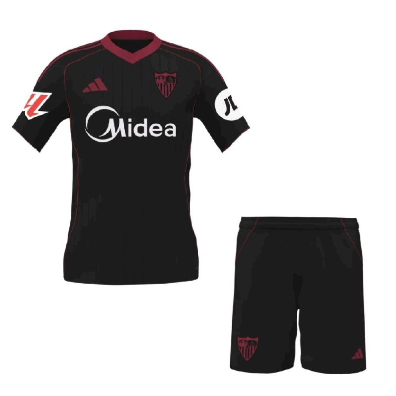 KIDS Sevilla Away 2025/2026 New Season Football Jersey Sports Shirt