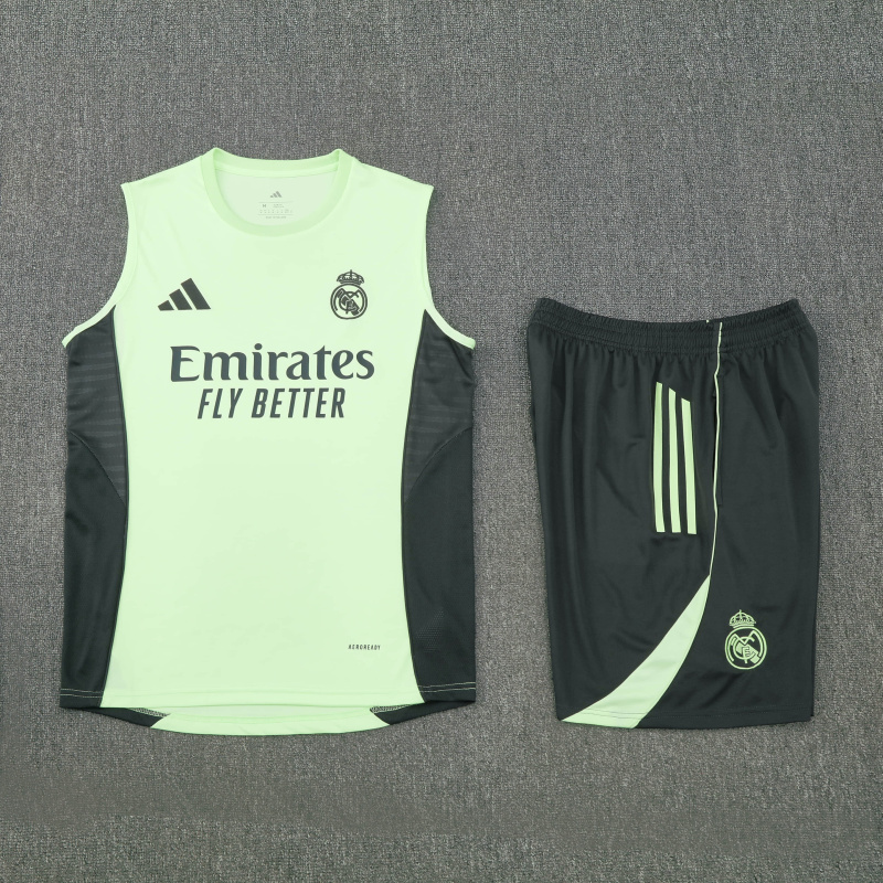 Real Madrid Vest Short Sleeve Training Kit 2025/2026 New Season Football Jersey Sports Shirt