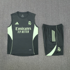 Real Madrid Vest Short Sleeve Training Kit 2025/2026 New Season Football Jersey Sports Shirt