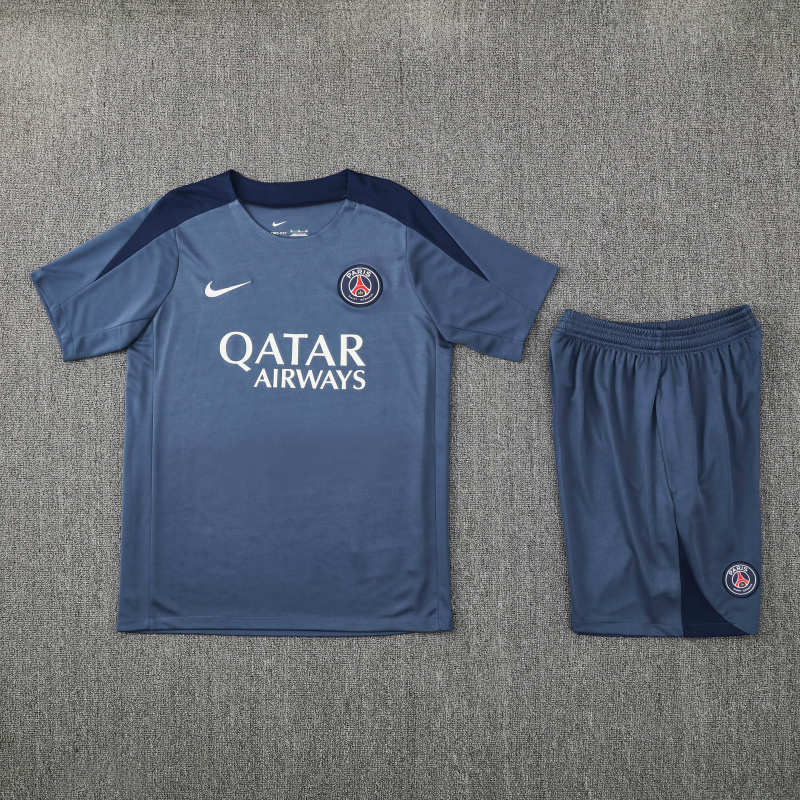 PSG Short Sleeve Training Kit 2025/2026 New Season Football Jersey Sports Shirt