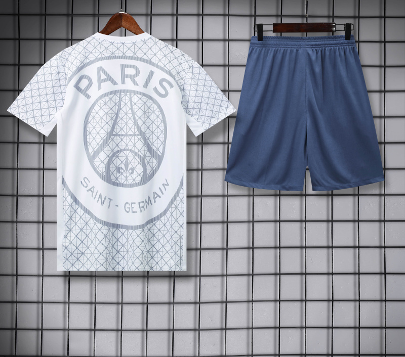 PSG Short Sleeve Training Kit 2025/2026 New Season Football Jersey Sports Shirt
