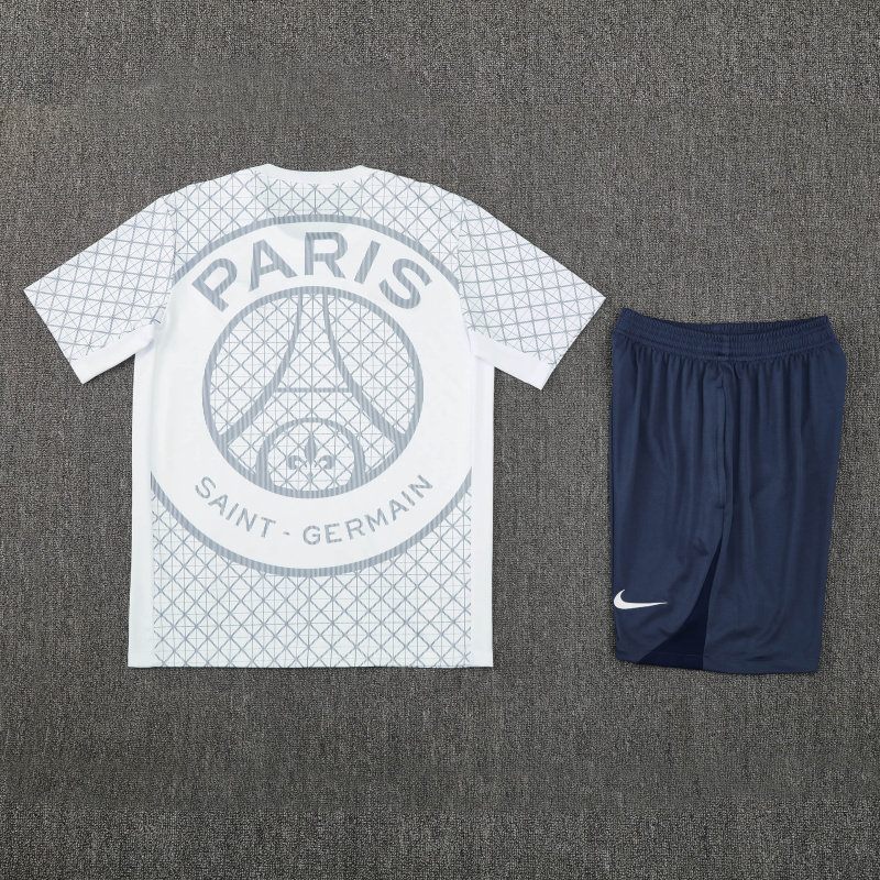 PSG Short Sleeve Training Kit 2025/2026 New Season Football Jersey Sports Shirt