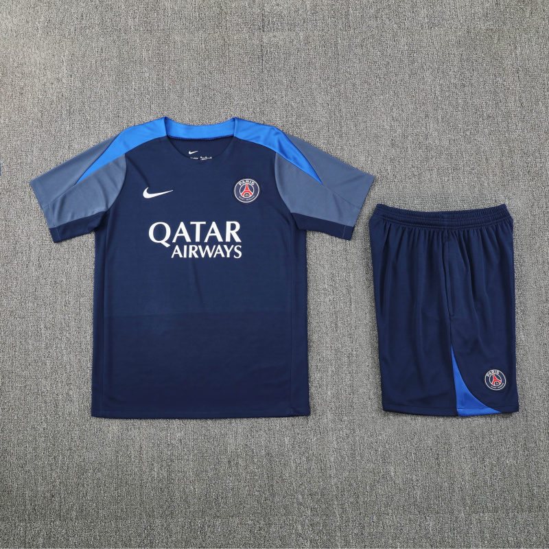 PSG Short Sleeve Training Kit 2025/2026 New Season Football Jersey Sports Shirt