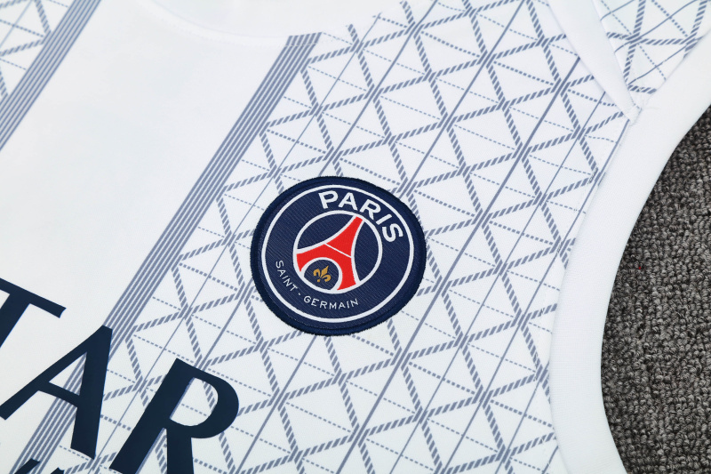 PSG Vest Short Sleeve Training Kit 2025/2026 New Season Football Jersey Sports Shirt