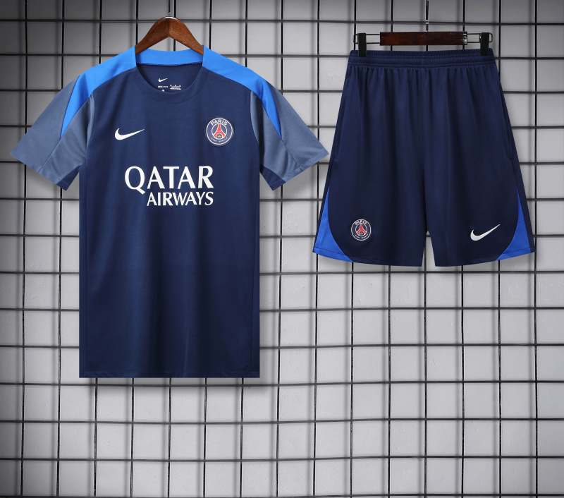 PSG Short Sleeve Training Kit 2025/2026 New Season Football Jersey Sports Shirt