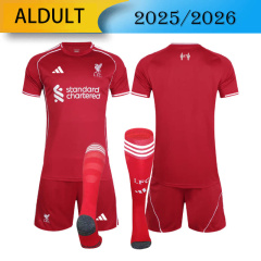 Liverpool Home 2025/2026 shirt+shorts+socks kit Football team shirt Jersey