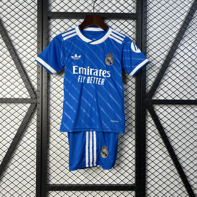 KIDS Real Madrid 3rd Away 2025/2026 shirt+shorts+socks kit Football team shirt Jersey