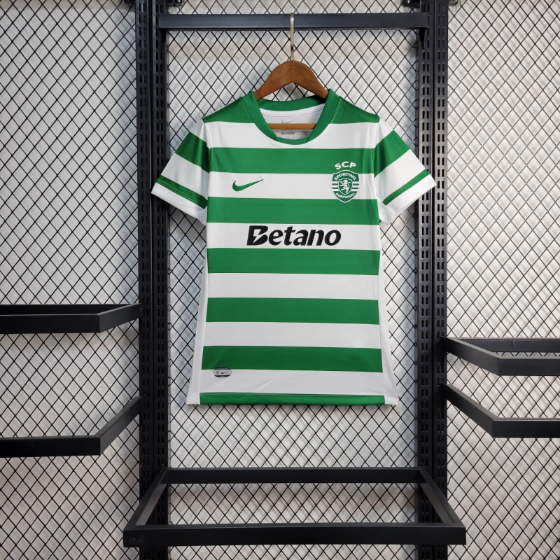 Women Sporting Lisbon Home 2025/2026 New Season Football Jersey Sports Shirt