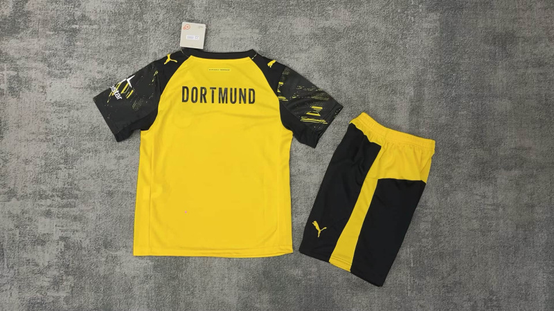 KIDS Dortmund home 2025/2026 shirt+shorts+socks kit Football team shirt Jersey