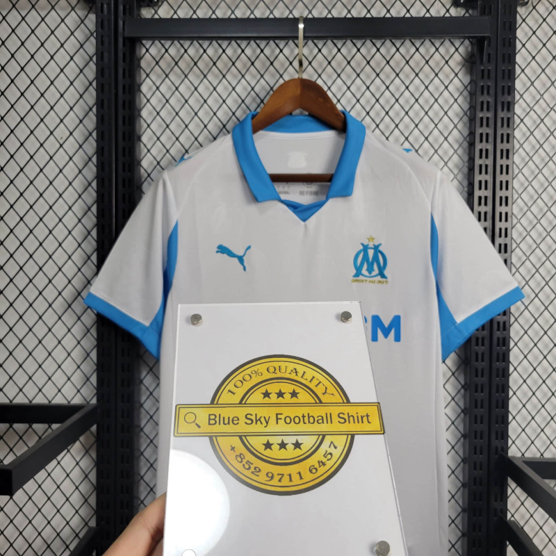 Marseille Home 2025/2026 shirt+shorts+socks kit Football team shirt Jersey