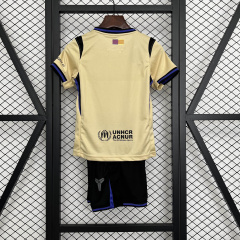 KIDS Barcelona Away 2025/2026 Football Team Shirt + Shorts + Socks Kit Jersey