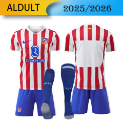 Atlético Madrid Home 2025/2026 shirt+shorts+socks kit Football team shirt Jersey