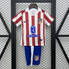 KIDS Atlético Madrid Home 2025/2026 shirt+shorts+socks kit Football team shirt Jersey