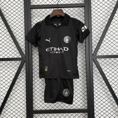 kids Manchester City Away 2025/2026 shirt+shorts+socks kit Football team shirt Jersey