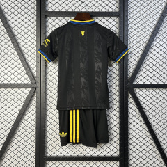 KIDS Manchester United 3rd Away 2025/2026 shirt+shorts+socks kit Football team shirt Jersey