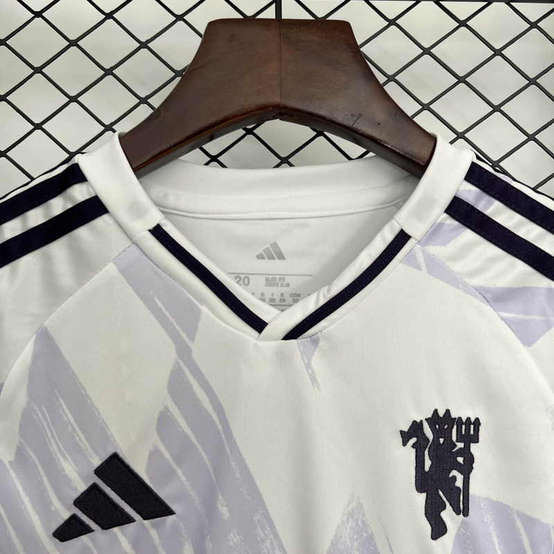 kids Manchester United Away 2025/2026 shirt+shorts+socks kit Football team shirt Jersey