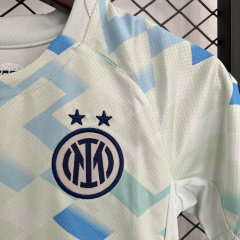 kids Inter Milan Away 2025/2026 shirt + shorts + socks kit Football team shirt Jersey
