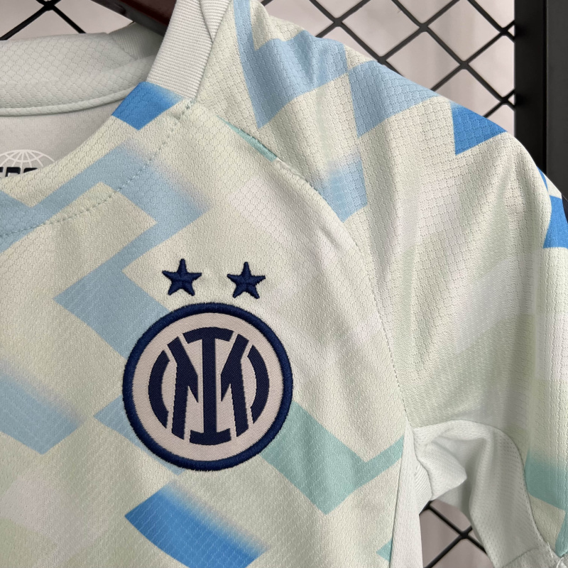 kids Inter Milan Away 2025/2026 shirt + shorts + socks kit Football team shirt Jersey