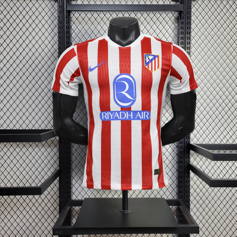 Player Atlético Madrid Home 2025/2026 shirt+shorts+socks kit Football team shirt Jersey