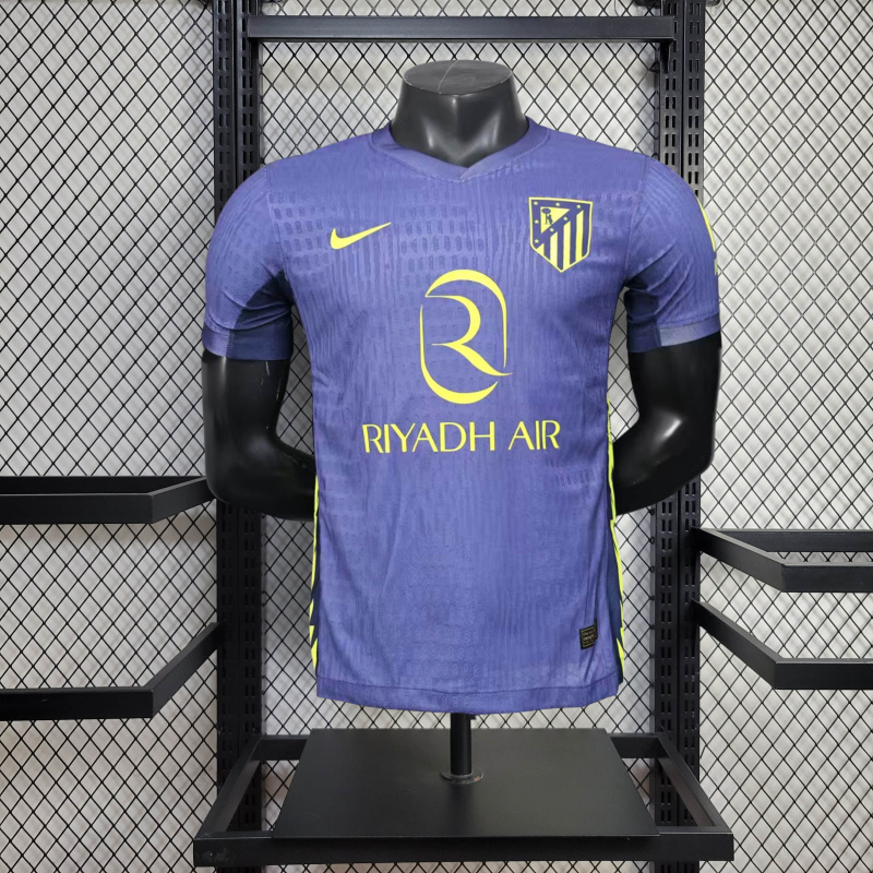 Player Atlético Madrid Away 2025/2026 shirt+shorts+socks kit Football team shirt Jersey