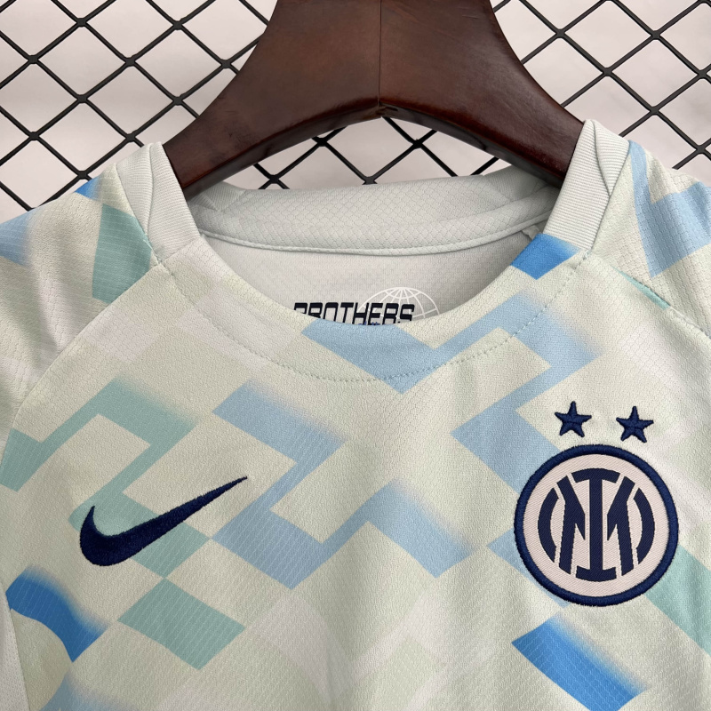kids Inter Milan Away 2025/2026 shirt + shorts + socks kit Football team shirt Jersey