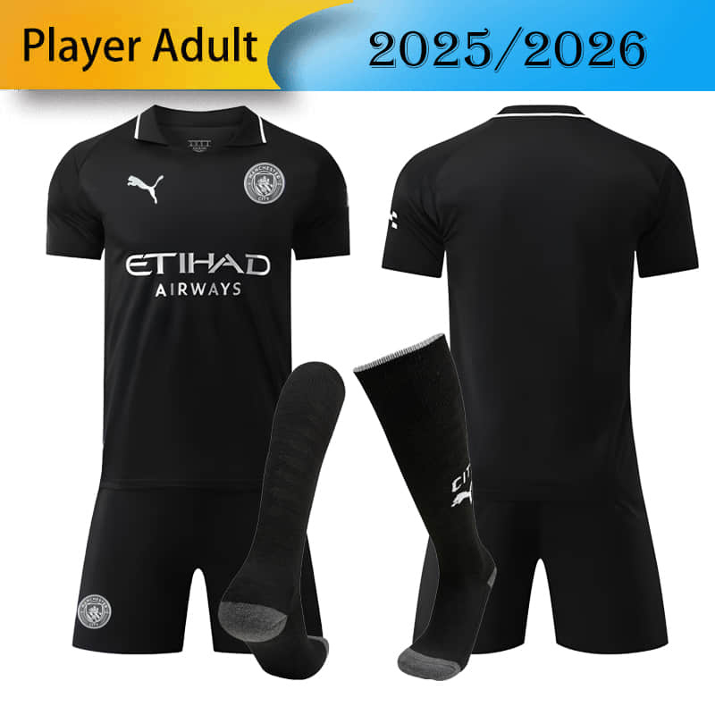 Player Manchester City Away 2025/2026 shirt+shorts+socks kit Football team shirt Jersey