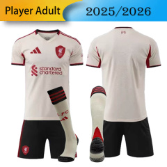 Player Liverpool Away 2025/2026 shirt+shorts+socks kit Football team shirt Jersey