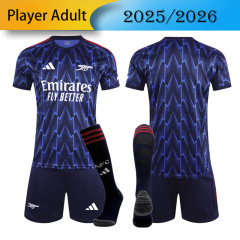 Player Arsenal Away 2025/2026 Football Team Shirt + Shorts + Socks Kit (Jersey)