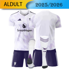 Manchester United Away 2025/2026 shirt+shorts+socks kit Football team shirt Jersey