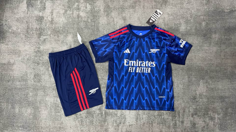 Kids Arsenal Away 2025/2026 Football Team Shirt + Shorts + Socks Kit (Jersey)