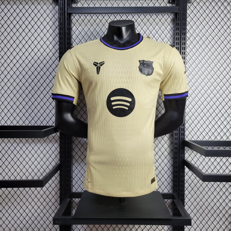 Player Barcelona Away 2025/2026 Football Team Shirt + Shorts + Socks Kit Jersey
