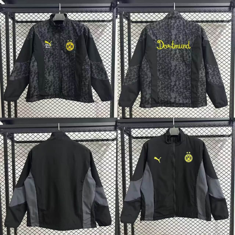 Windbreaker jacket (both sides) Dortmund 2025/2026 New Season Football Jersey Sports Shirt