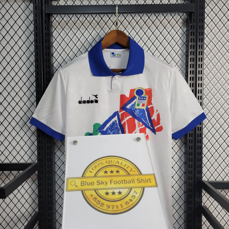 Retro Italy Away Training Jersey 1994 Season Football Jersey Sports Shirt